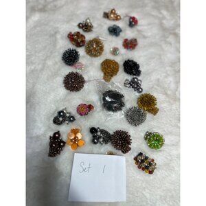 Jewelry lot Beaded multicolored rings lot